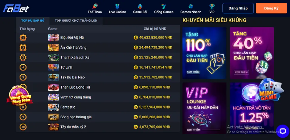 Cá cược quần vợt tại 88clup info